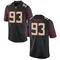 Men's Game Malakai Menzer Florida State Seminoles Football College Jersey - Black