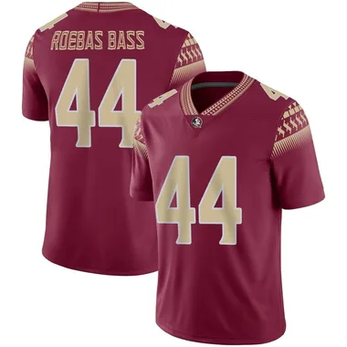 Men's Game Nick Roebas-Bass Florida State Seminoles Garnet Football Jersey