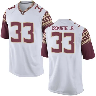 Men's Replica Antonio Cromartie Jr. Florida State Seminoles Football College Jersey - White