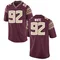 Men's Replica D'Nas White Florida State Seminoles Garnet Football College Jersey