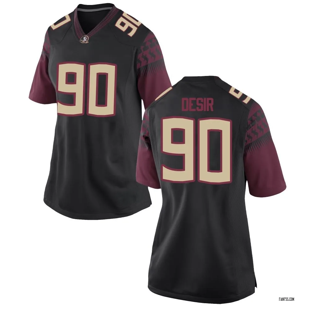 Women's Game Darryll Desir Florida State Seminoles Football College Jersey - Black