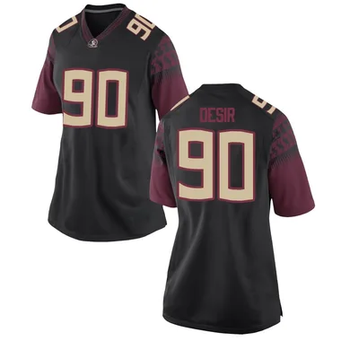 Women's Replica Darryll Desir Florida State Seminoles Football College Jersey - Black