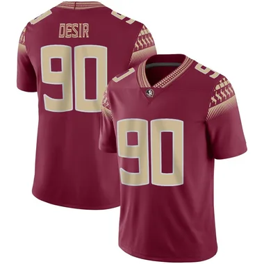 Youth Game Darryll Desir Florida State Seminoles Garnet Football Jersey