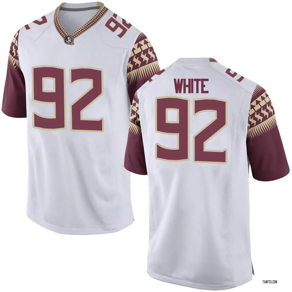 Youth Game D'Nas White Florida State Seminoles Football College Jersey - White