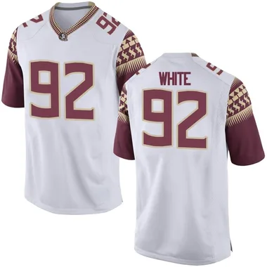 Youth Replica D'Nas White Florida State Seminoles Football College Jersey - White